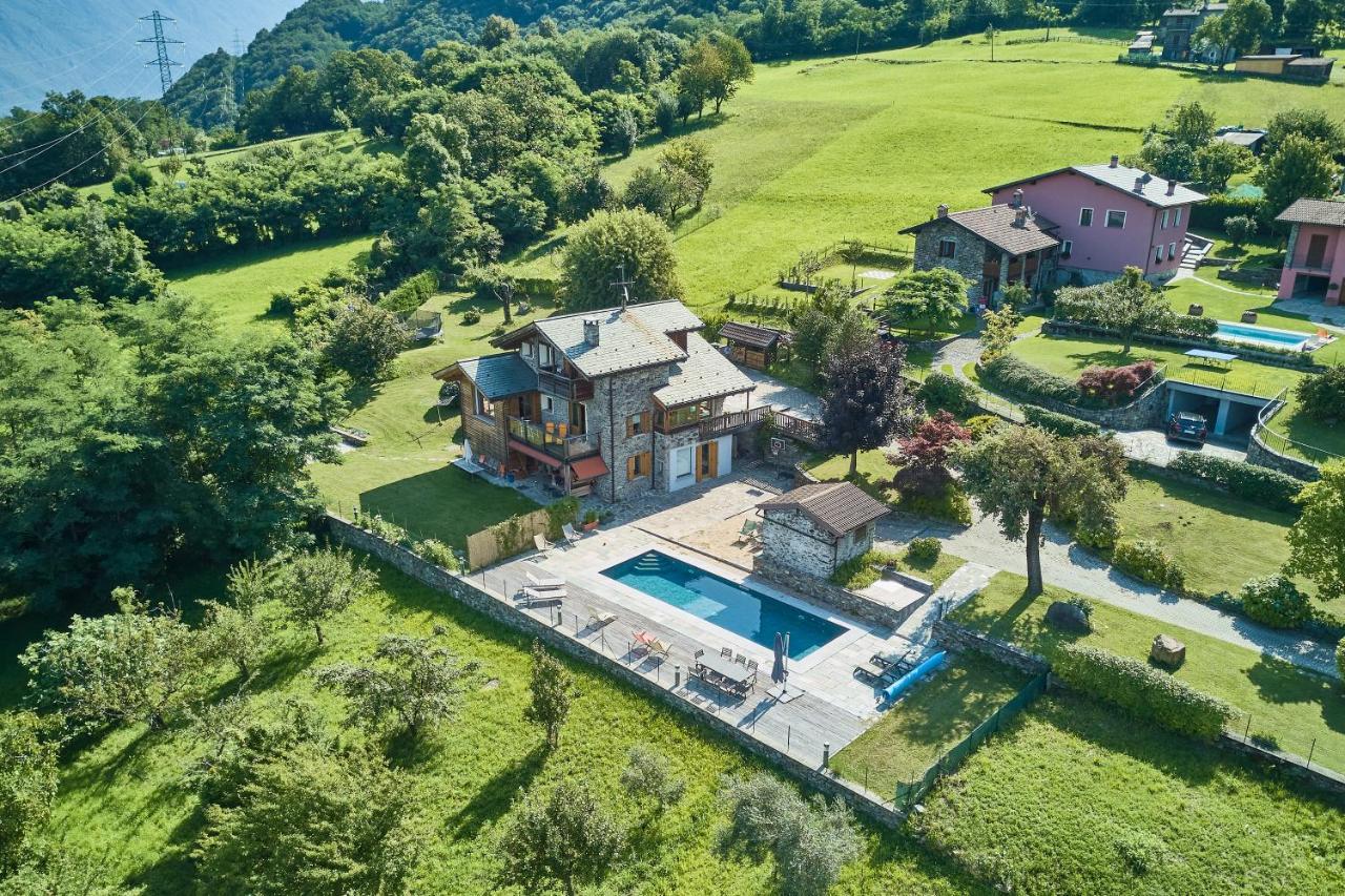 Chalet Con Piscina E Vista Panoramica Colico Extérieur photo